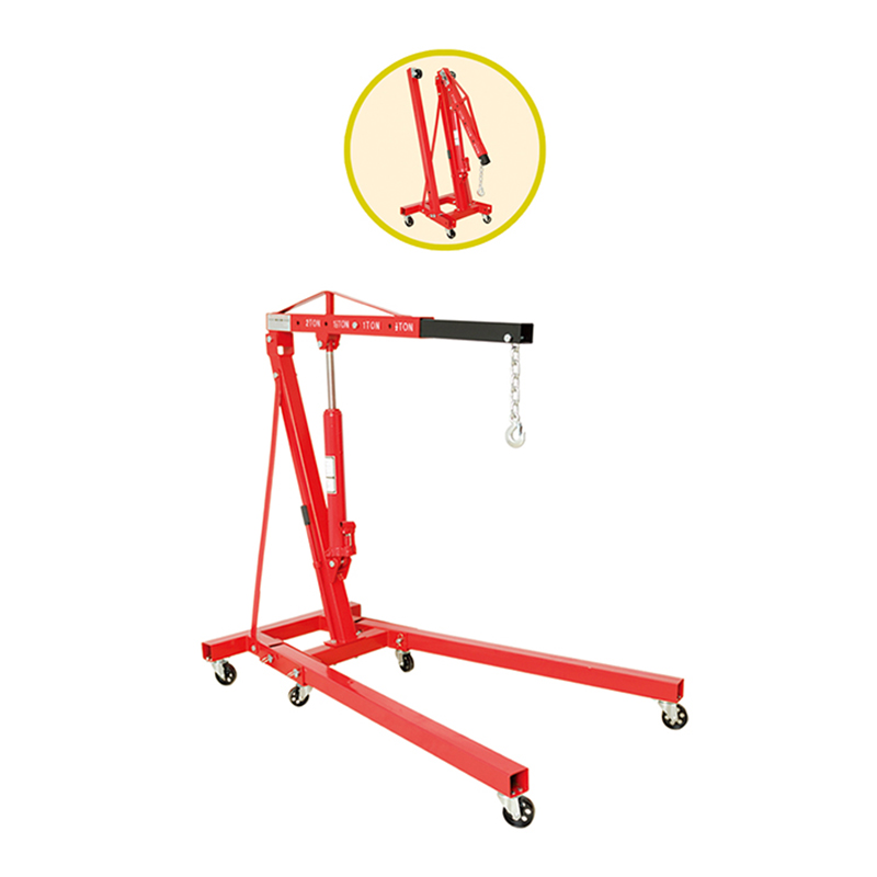 Creeper Suppliers –1,2,3ton hydraulic car shop crane – Shuntian detail pictures